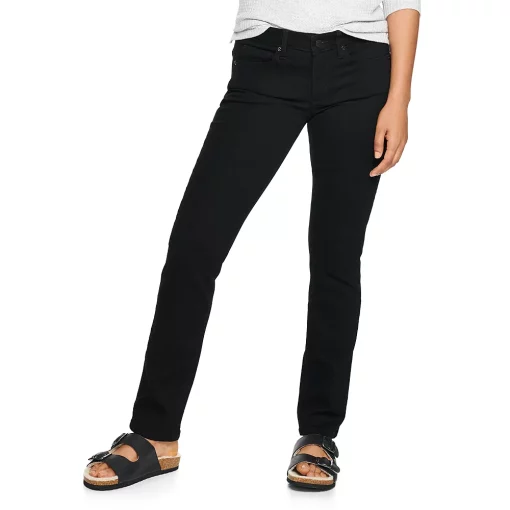 Women's Sonoma Goods For Life® Supersoft Midrise Straight-Leg Jeans -Sonoma Goods For Life Sales 3022856 Park