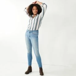 Women's Sonoma Goods For Life® Curvy High-Waisted Skinny Jeans -Sonoma Goods For Life Sales 4342530 ALT4