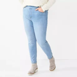 Plus Size Sonoma Goods For Life® Comfortable Favorite Mid-Rise Jeggings -Sonoma Goods For Life Sales 4916239 Francisco