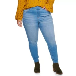 Plus Size Sonoma Goods For Life® Comfortable Favorite Mid-Rise Jeggings -Sonoma Goods For Life Sales 4916239 Mariano