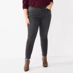 Plus Size Sonoma Goods For Life® Comfortable Favorite Mid-Rise Jeggings -Sonoma Goods For Life Sales 4916239 Skylane