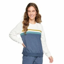 Women's Sonoma Goods For Life® Everyday Crewneck Sweatshirt -Sonoma Goods For Life Sales 4974237 Navy Colorblock