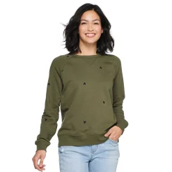 Women's Sonoma Goods For Life® Everyday Crewneck Sweatshirt -Sonoma Goods For Life Sales 4974237 Olive Mini Heart
