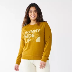 Women's Sonoma Goods For Life® Everyday Crewneck Sweatshirt -Sonoma Goods For Life Sales 4974237 Sunny Side Yellow