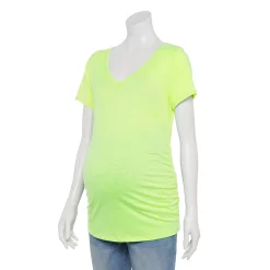 Maternity Sonoma Goods For Life® Essential V-Neck Tee -Sonoma Goods For Life Sales 4980526 Bright Green