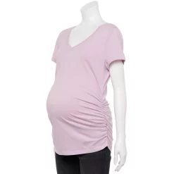 Maternity Sonoma Goods For Life® Essential V-Neck Tee -Sonoma Goods For Life Sales 4980526 Lilac Jade
