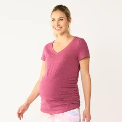 Maternity Sonoma Goods For Life® Essential V-Neck Tee -Sonoma Goods For Life Sales 4980526 Mauve