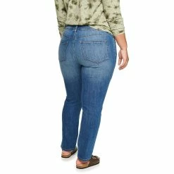 Plus Size Sonoma Goods For Life® Premium Mid-Rise Curvy Straight-Leg Jeans -Sonoma Goods For Life Sales 4989903 ALT