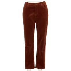 Plus Size Sonoma Goods For Life® Premium Mid-Rise Curvy Straight-Leg Jeans -Sonoma Goods For Life Sales 4989903 Rustic Orange