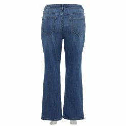 Plus Size Sonoma Goods For Life® Elastic-Waist Curvy Mid-Rise Bootcut Jeans -Sonoma Goods For Life Sales 4990173 ALT
