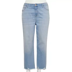 Plus Size Sonoma Goods For Life® Premium Curvy High-Waisted Straight-Leg Crop Jeans 8 Plus Size Sonoma Goods For Life® Premium Curvy High-Waisted Straight-Leg Crop Jeans -Sonoma Goods For Life Sales 4990809 Belleview