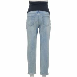 Maternity Sonoma Goods For Life® Over-The-Belly Cropped Straight-Leg Jeans -Sonoma Goods For Life Sales 5035940 ALT