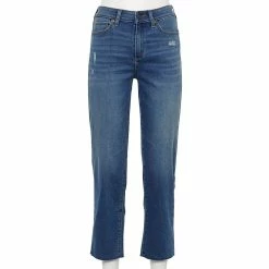 Petite Sonoma Goods For Life® High-Waisted Straight-Leg Crop Jeans 6 Petite Sonoma Goods For Life® High-Waisted Straight-Leg Crop Jeans -Sonoma Goods For Life Sales 5132570 Medium Wash