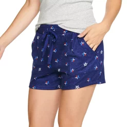 Women's Sonoma Goods For Life® Snit Pajama Shorts -Sonoma Goods For Life Sales 5161202 Navy Texas Stars