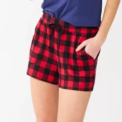 Women's Sonoma Goods For Life® Snit Pajama Shorts -Sonoma Goods For Life Sales 5161202 Red Mini Buff