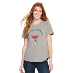 Women's Sonoma Goods For Life® Short Sleeve Holiday Graphic Tee 20 Women's Sonoma Goods For Life® Short Sleeve Holiday Graphic Tee -Sonoma Goods For Life Sales 5180762 Eat Drink Be Merry
