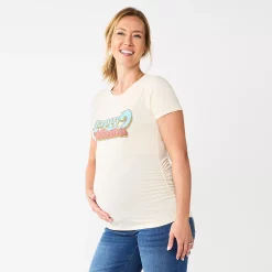 Maternity Sonoma Goods For Life® Fitted Crewneck Graphic Tee -Sonoma Goods For Life Sales 5237042 Vintage Happy Mama