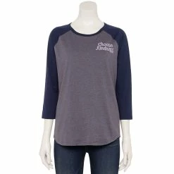 Women's Sonoma Goods For Life® Three Quarter Sleeve Baseball Graphic Tee 15 Women's Sonoma Goods For Life® Three Quarter Sleeve Baseball Graphic Tee -Sonoma Goods For Life Sales 5242169 Purple Choose Kindness