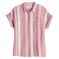 Women's Sonoma Goods For Life® Button-Front Shirt -Sonoma Goods For Life Sales 5254682 ALT5