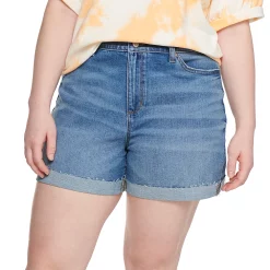 Plus Size Sonoma Goods For Life® Premium High-Waist Denim Shorts 12 Plus Size Sonoma Goods For Life® Premium High-Waist Denim Shorts -Sonoma Goods For Life Sales 5261004 Broadway