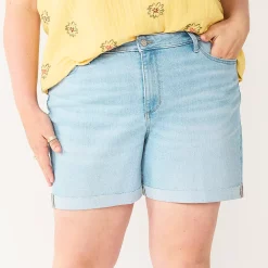 Plus Size Sonoma Goods For Life® Premium High-Waist Denim Shorts 15 Plus Size Sonoma Goods For Life® Premium High-Waist Denim Shorts -Sonoma Goods For Life Sales 5261004 Orchard