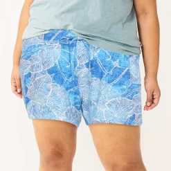 Plus Size Sonoma Goods For Life® Pajama Shorts -Sonoma Goods For Life Sales 5490355 Blue Crackle