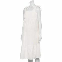 Maternity Sonoma Goods For Life® Smocked Tie-Shoulder Midi Dress 6 Maternity Sonoma Goods For Life® Smocked Tie-Shoulder Midi Dress -Sonoma Goods For Life Sales 5548733 White