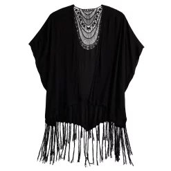 Women's Sonoma Goods For Life® Crochet Back Fringe Ruana -Sonoma Goods For Life Sales 5552288 ALT2