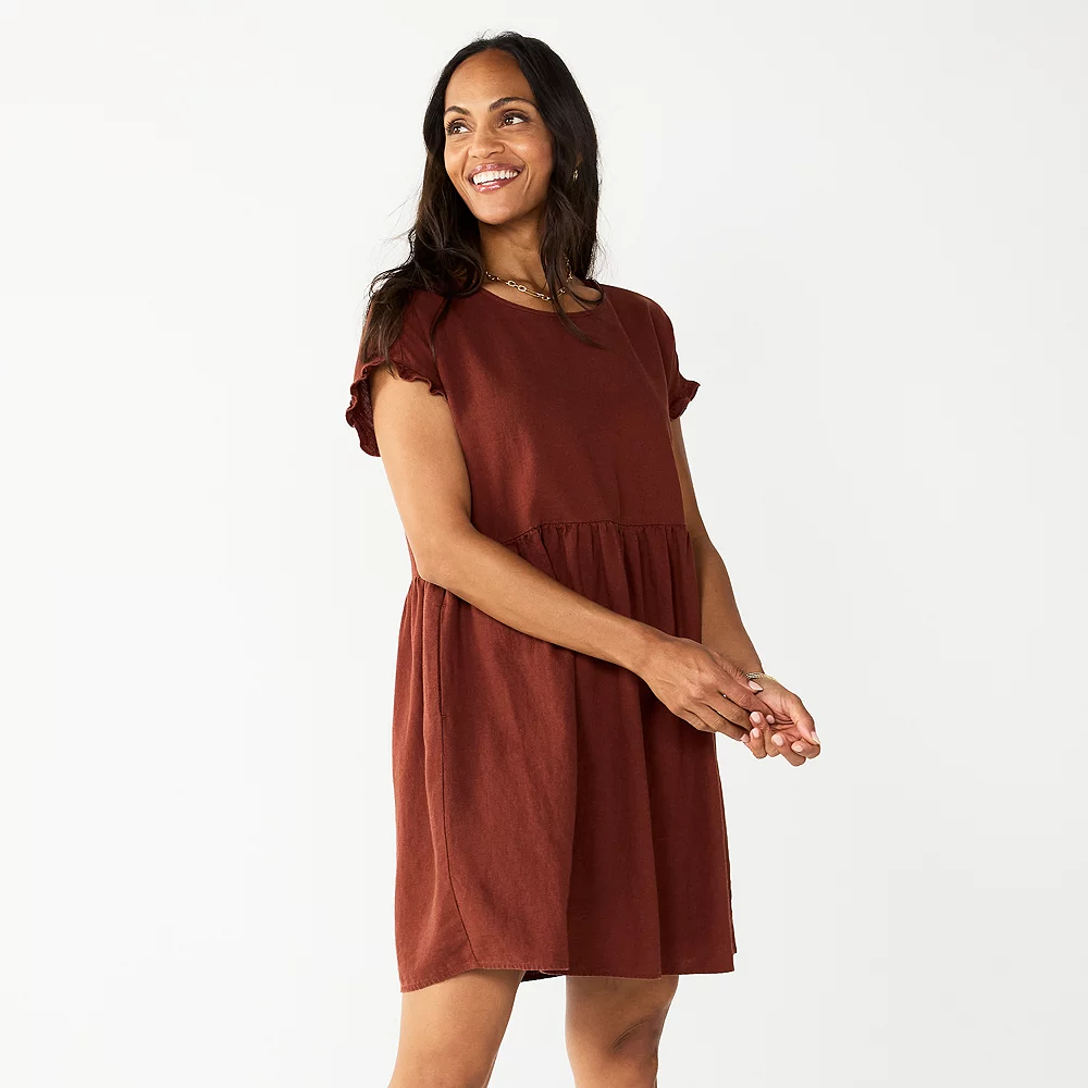 Women's Sonoma Goods For Life® Short Sleeve Popover Dress 1 Women's Sonoma Goods For Life® Short Sleeve Popover Dress