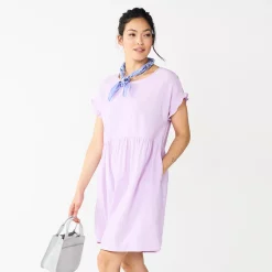Women's Sonoma Goods For Life® Short Sleeve Popover Dress 8 Women's Sonoma Goods For Life® Short Sleeve Popover Dress -Sonoma Goods For Life Sales 5578946 Purple