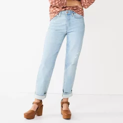 Women's Sonoma Goods For Life® Ultra High Rise Vintage-styled Straight-Leg Jeans -Sonoma Goods For Life Sales 5616387 Lightest Wash