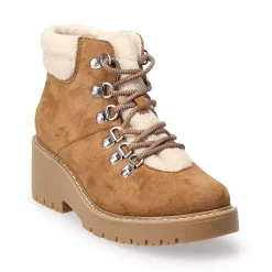 Sonoma Goods For Life® Lumbar Women's Wedge Hiker Boots -Sonoma Goods For Life Sales 5622780 Cognac