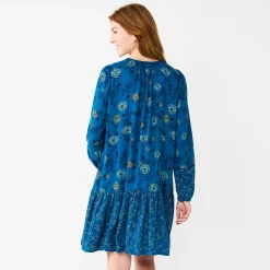 Women's Sonoma Goods For Life® Printed Long Sleeve Dress 8 Women's Sonoma Goods For Life® Printed Long Sleeve Dress -Sonoma Goods For Life Sales 5657674 ALT