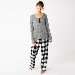 Petite Sonoma Goods For Life® Flannel Pajama Pants & Pajama Top Sleep Set 6 Petite Sonoma Goods For Life® Flannel Pajama Pants & Pajama Top Sleep Set -Sonoma Goods For Life Sales 5675636 Black Buffalo