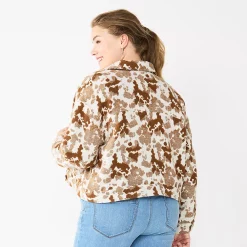 Plus Size Sonoma Goods For Life® Cropped Shacket -Sonoma Goods For Life Sales 5686820 ALT