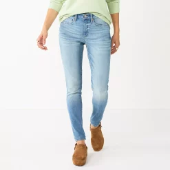 Women's Sonoma Goods For Life® Curvy High-Waisted Skinny Jeans -Sonoma Goods For Life Sales 6120421 Super Light Wash