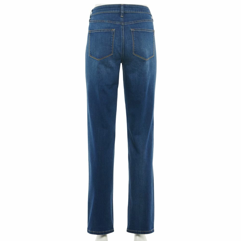 Women's Sonoma Goods For Life® Straight-Leg High-Waisted Curvy Jeans 4 Women's Sonoma Goods For Life® Straight-Leg High-Waisted Curvy Jeans - Image 4