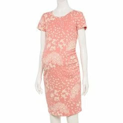 Maternity Sonoma Goods For Life® Everyday T-Shirt Dress -Sonoma Goods For Life Sales 6120641 Pink Floral