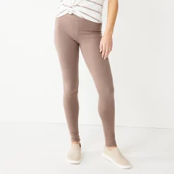 Women's Sonoma Goods For Life® Midrise Leggings -Sonoma Goods For Life Sales 6120748 Basil Brown